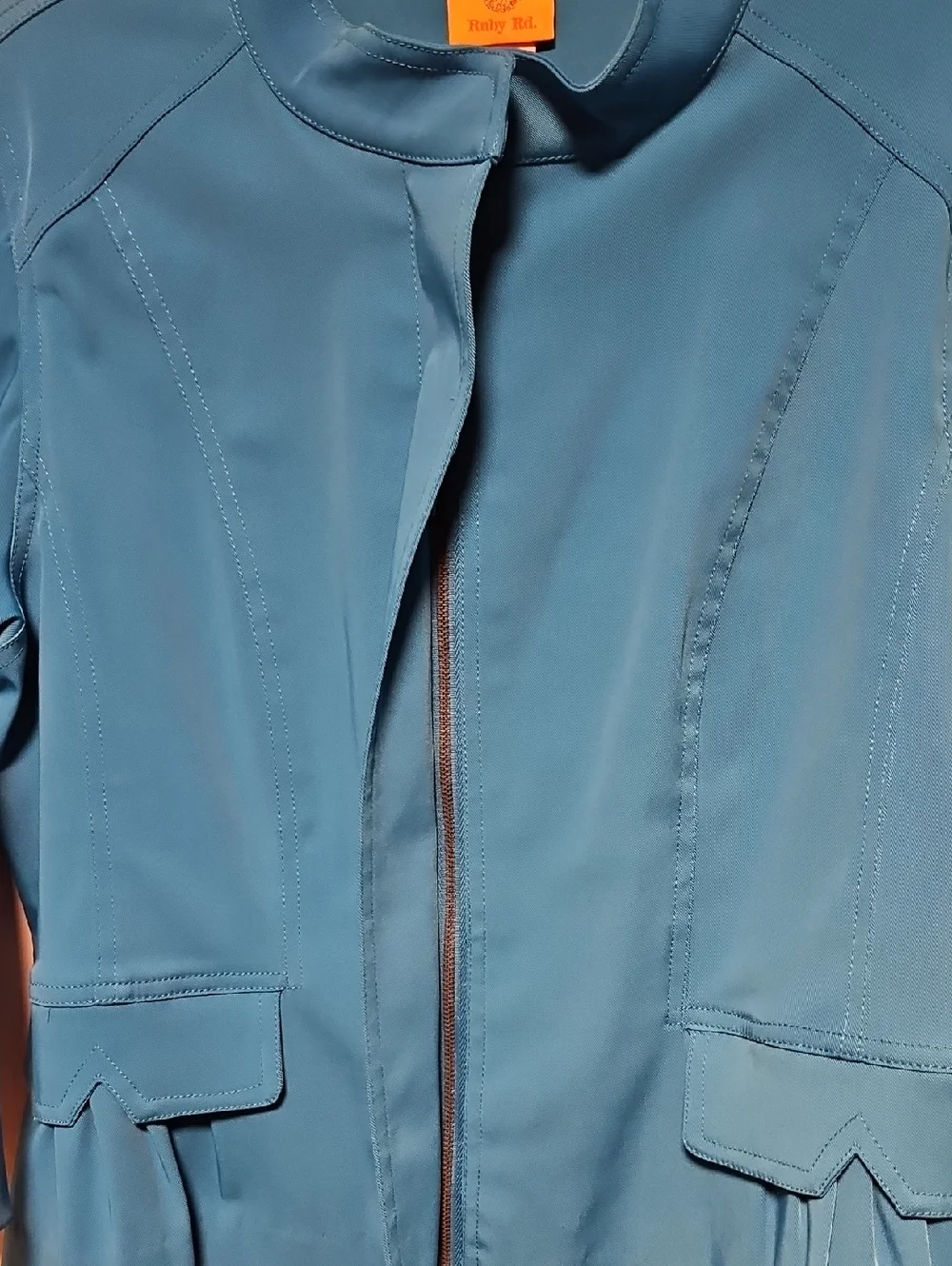Ruby Rd. Banded Collar Jacket - Picture 3 of 6